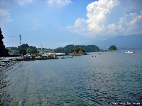 大沢漁港からの遠景（1/1）(2010年8月7日)